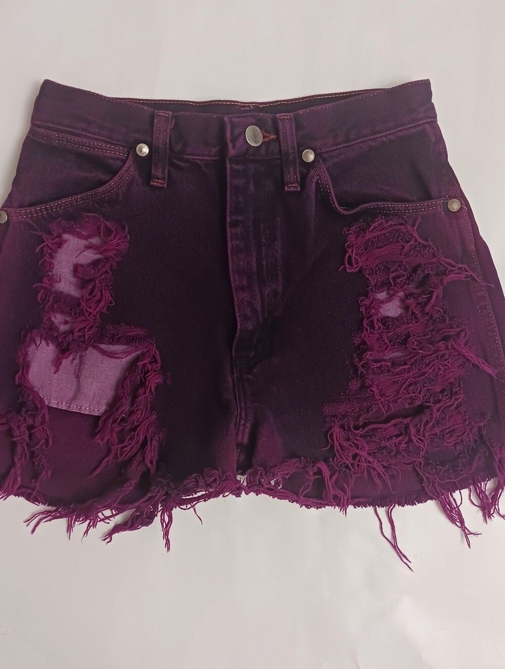 CUTE! Wrangler Deep Purple Cutoff Short Shorts